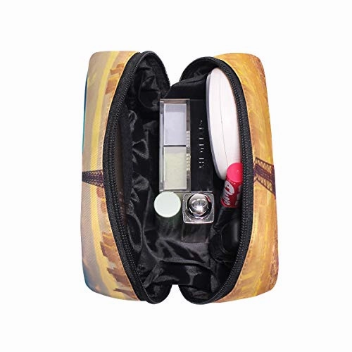 Toiletry Bag Red Eiffel Womens Beauty Makeup Case Brush Cosmetic Organizer