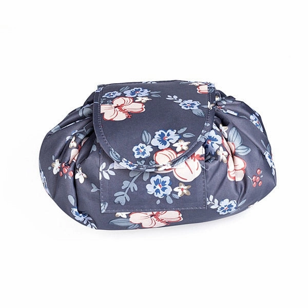 Toiletry Wash Cosmetic Bag Makeup Storage Case Organizer Drawstring Shrink Foldable Women Fashion