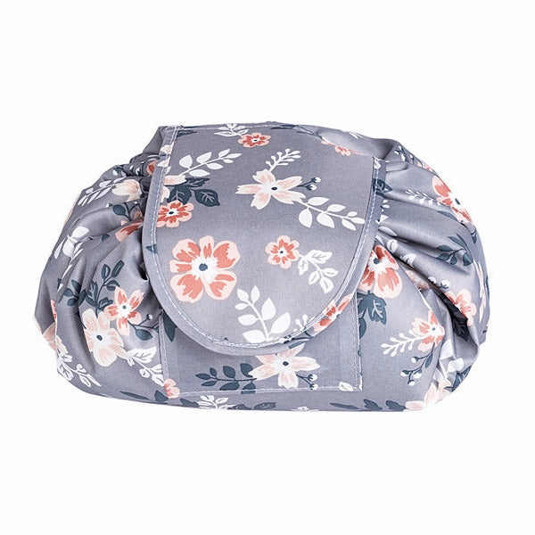 Toiletry Wash Cosmetic Bag Makeup Storage Case Organizer Drawstring Shrink Foldable Women Fashion