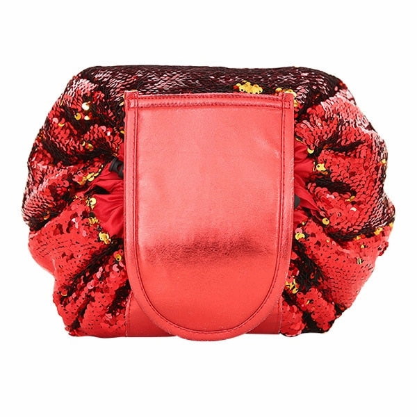 Toiletry Wash Cosmetic Bag Makeup Storage Case Organizer Drawstring Shrink Foldable Women Fashion