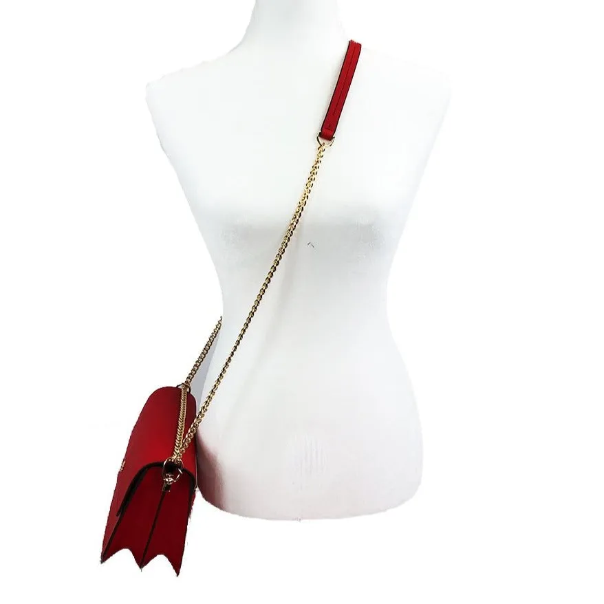 Tory Burch Emerson Envelope Shoulder Bag in Brilliant Red