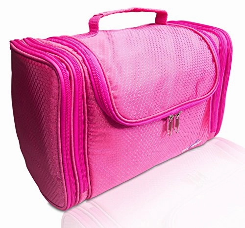 TRAVANDO XXL Toiletry Bag for Women"MAXI" with Hanging Hook - Large Wash Bag - Many Pockets - Travel Set, Travel Toiletry Kit Cosmetics Makeup Big Toilet Organizer Suitcase Luggage