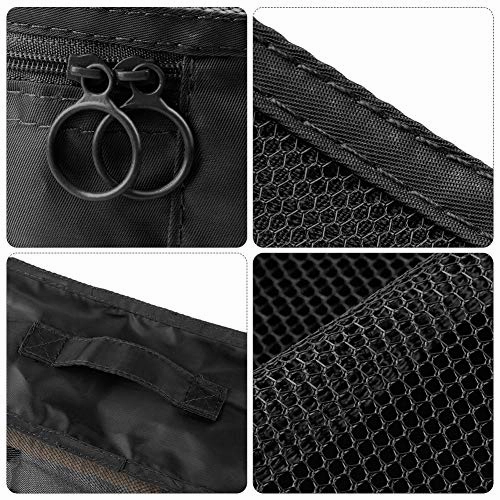 Travel Packing Cubes, 9 PCS Travel Organizer Set Foldable Luggage Bags Lightweight Travel Storage Pouch with Cable Storage Bag (black)