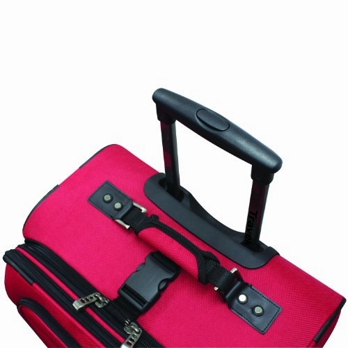 TravelerS Choice Conventional Ii Lightweight Expandable Rugged Rollaboard Rolling Luggage - Red