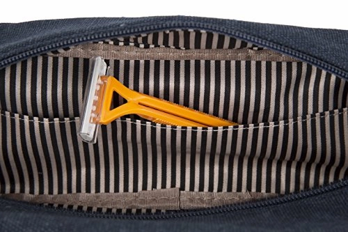 Travelon Heritage Top Zip Toiletry Kit, Indigo