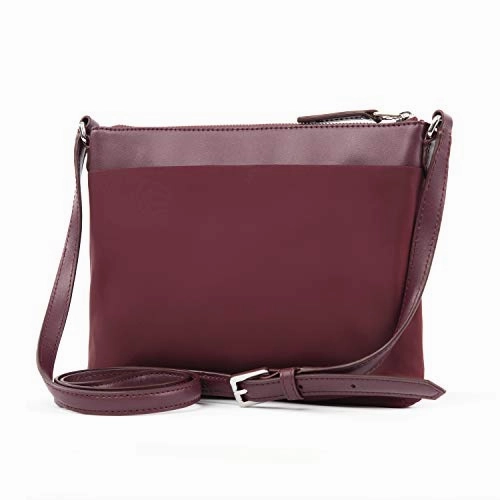 Travelpro Luggage Platinum Elite Women'S Crossbody Bag, Bordeaux, One Size