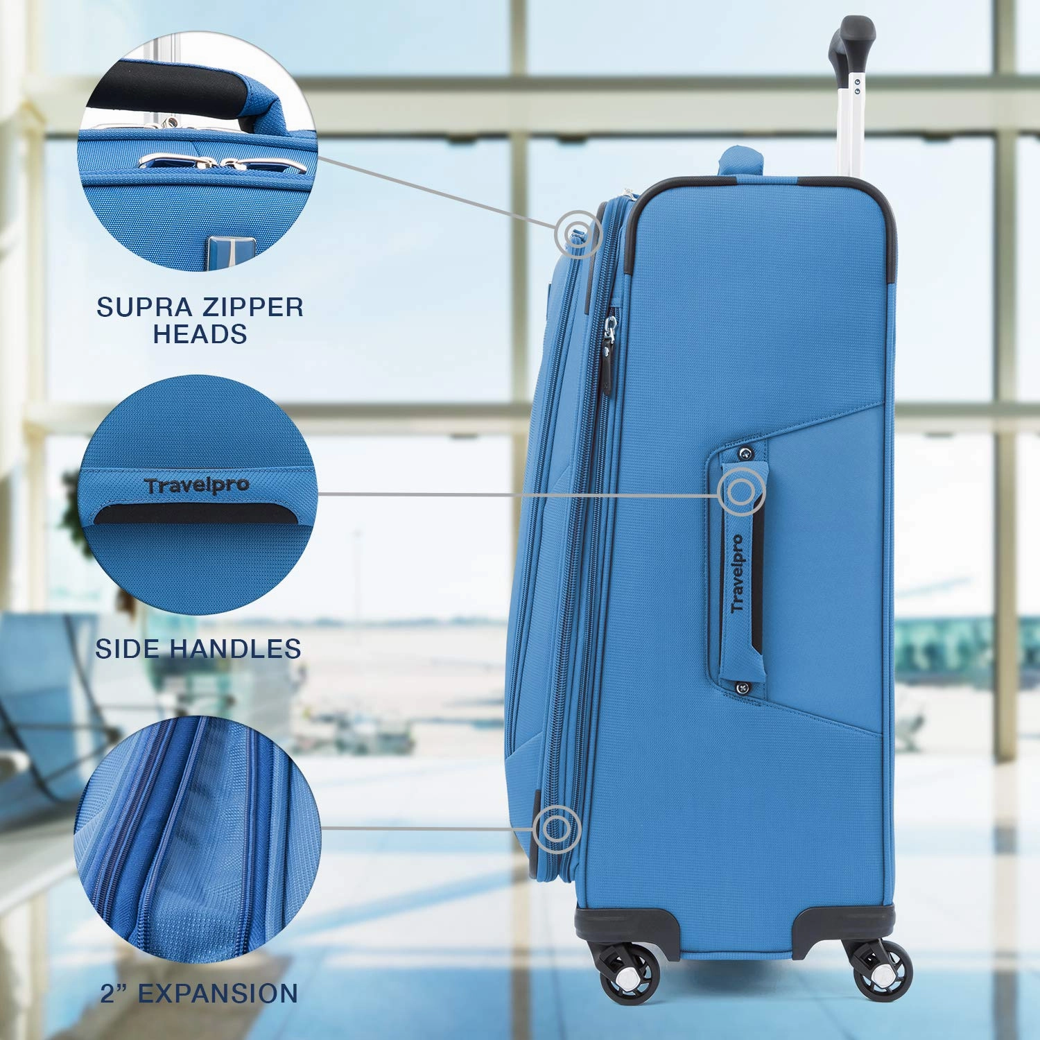 Travelpro Maxlite 5 Checked-Medium 25-Inch 4-Wheel Softside Luggage