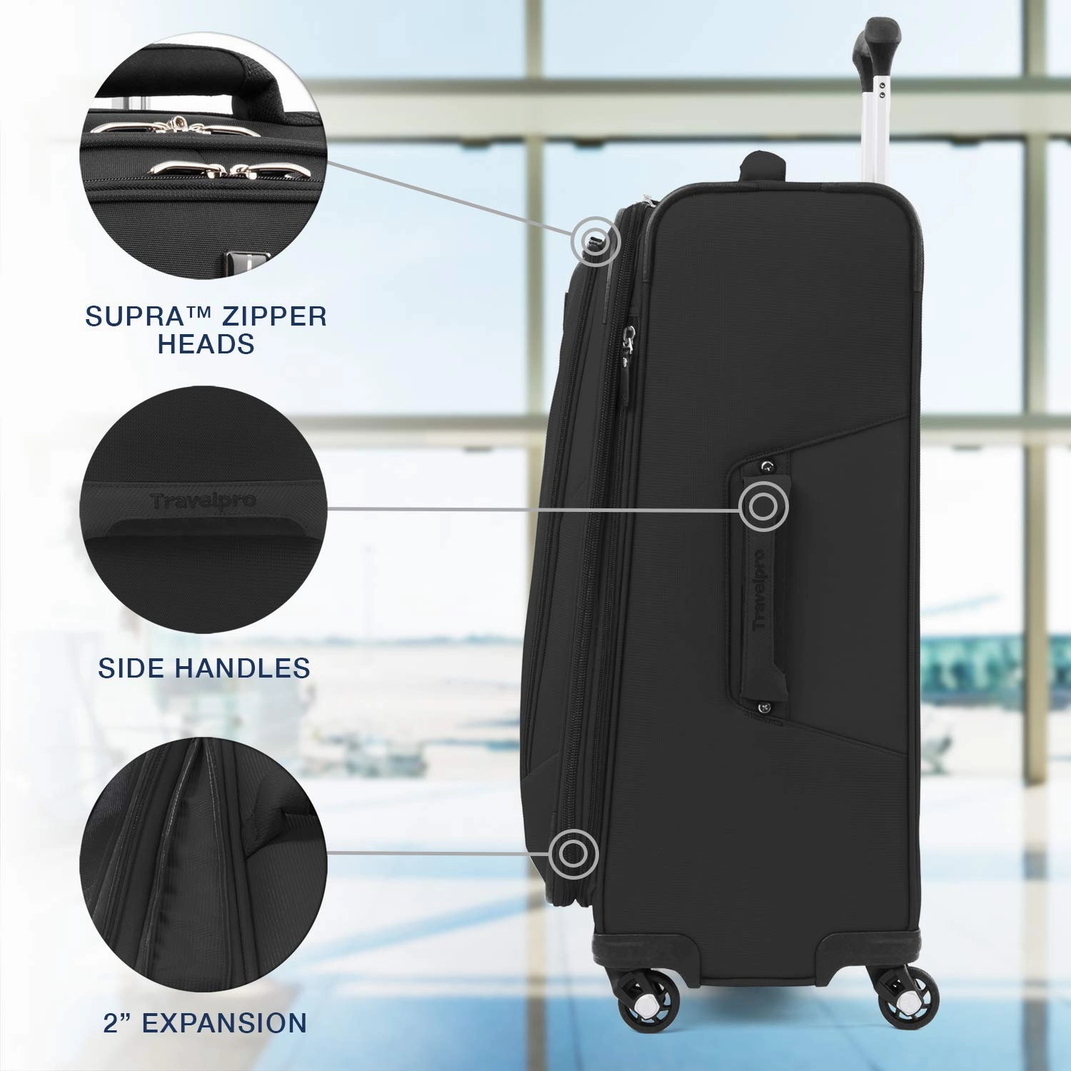 Travelpro Maxlite 5 Checked-Medium 25-Inch 4-Wheel Softside Luggage