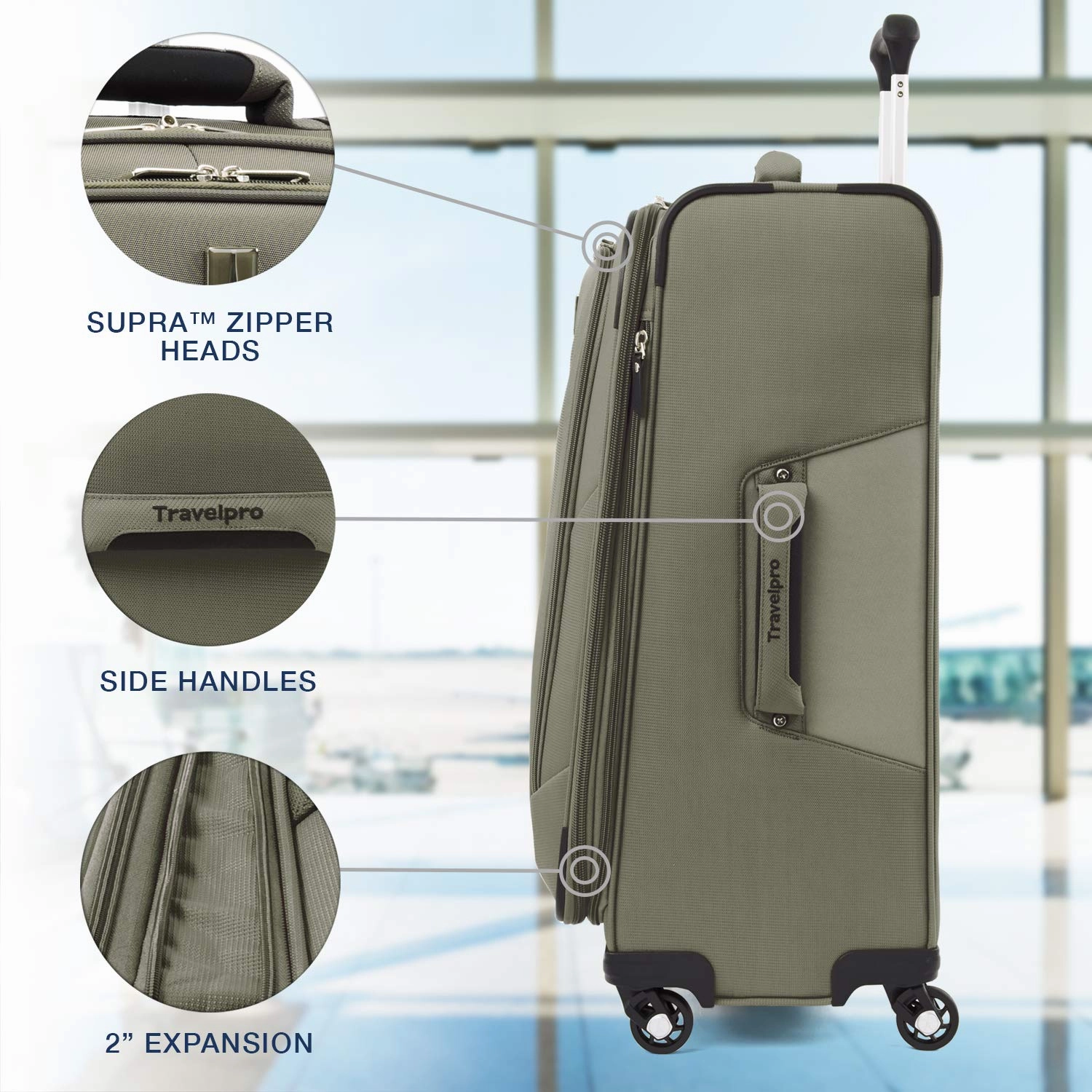 Travelpro Maxlite 5 Checked-Medium 25-Inch 4-Wheel Softside Luggage