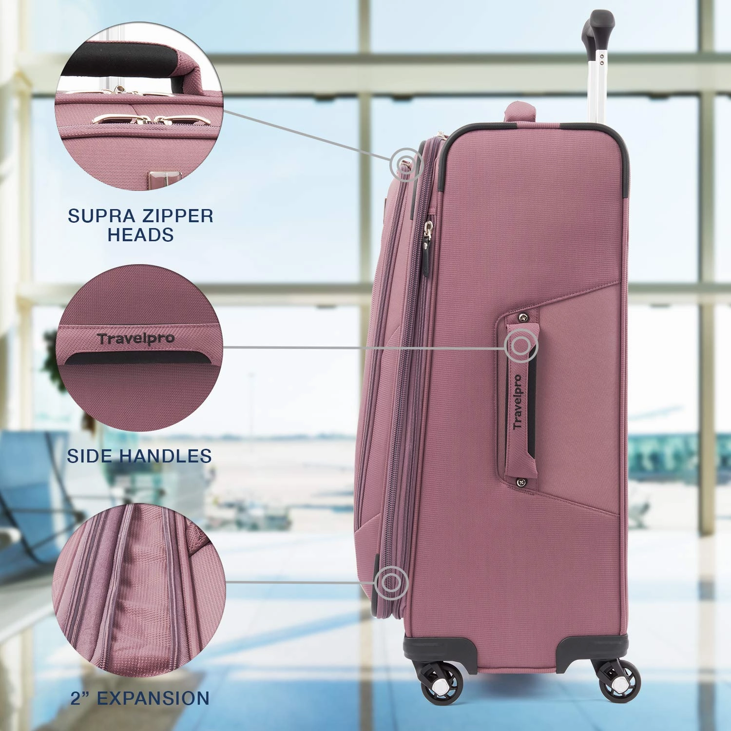 Travelpro Maxlite 5 Checked-Medium 25-Inch 4-Wheel Softside Luggage