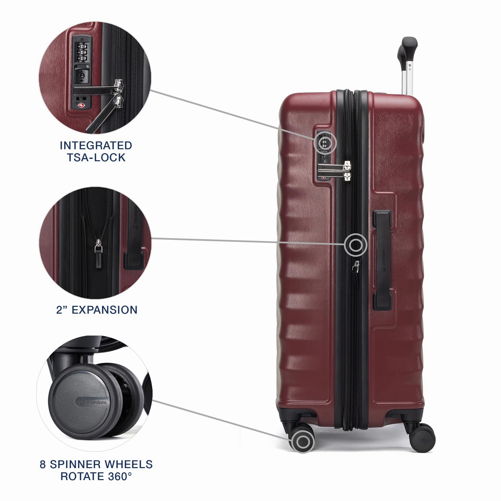 Travelpro Maxlite Air V2 3-Piece Set (21/25/28) Hardside Expandable Luggage