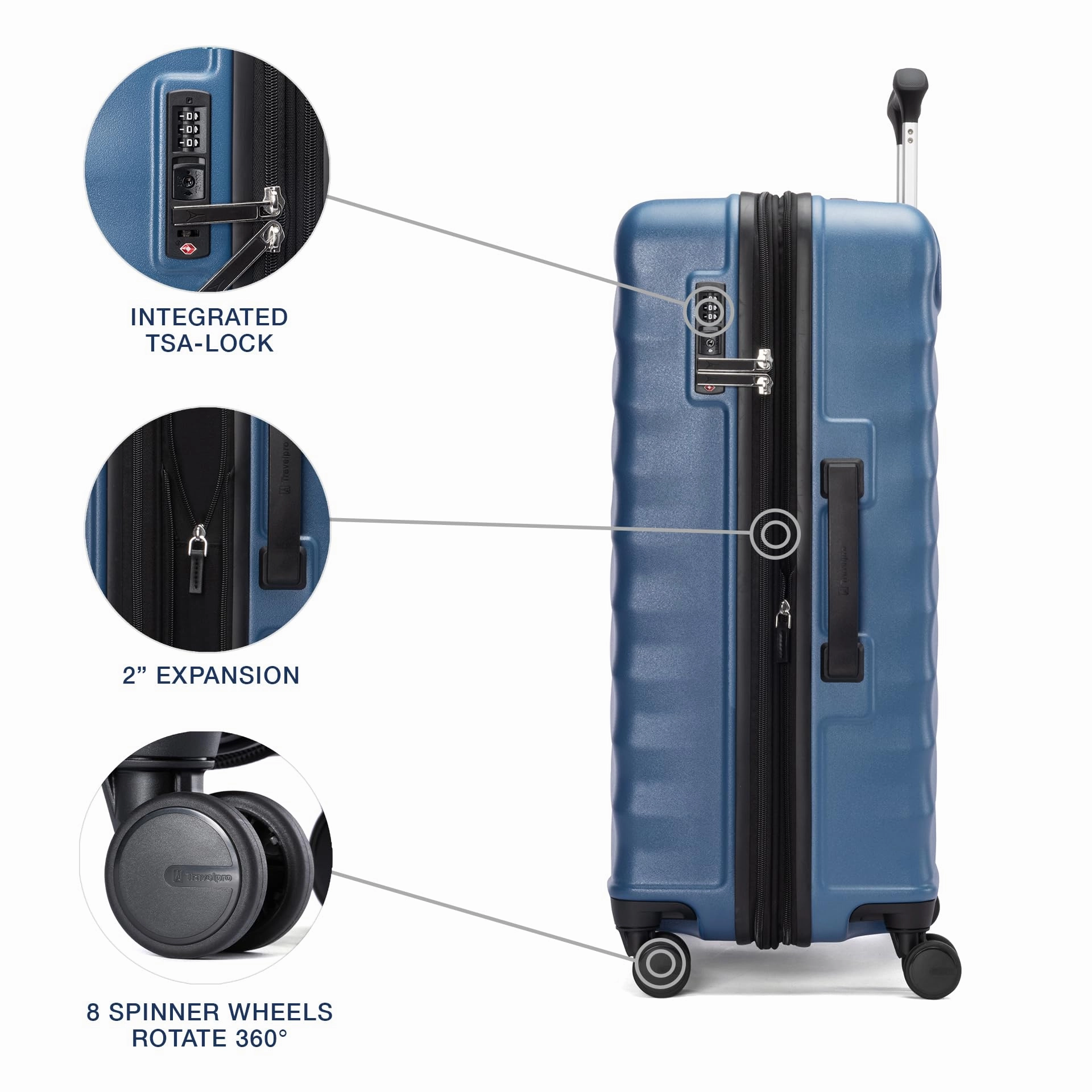 Travelpro Maxlite Air V2 Checked Medium 25-Inch Hardside Expandable Luggage