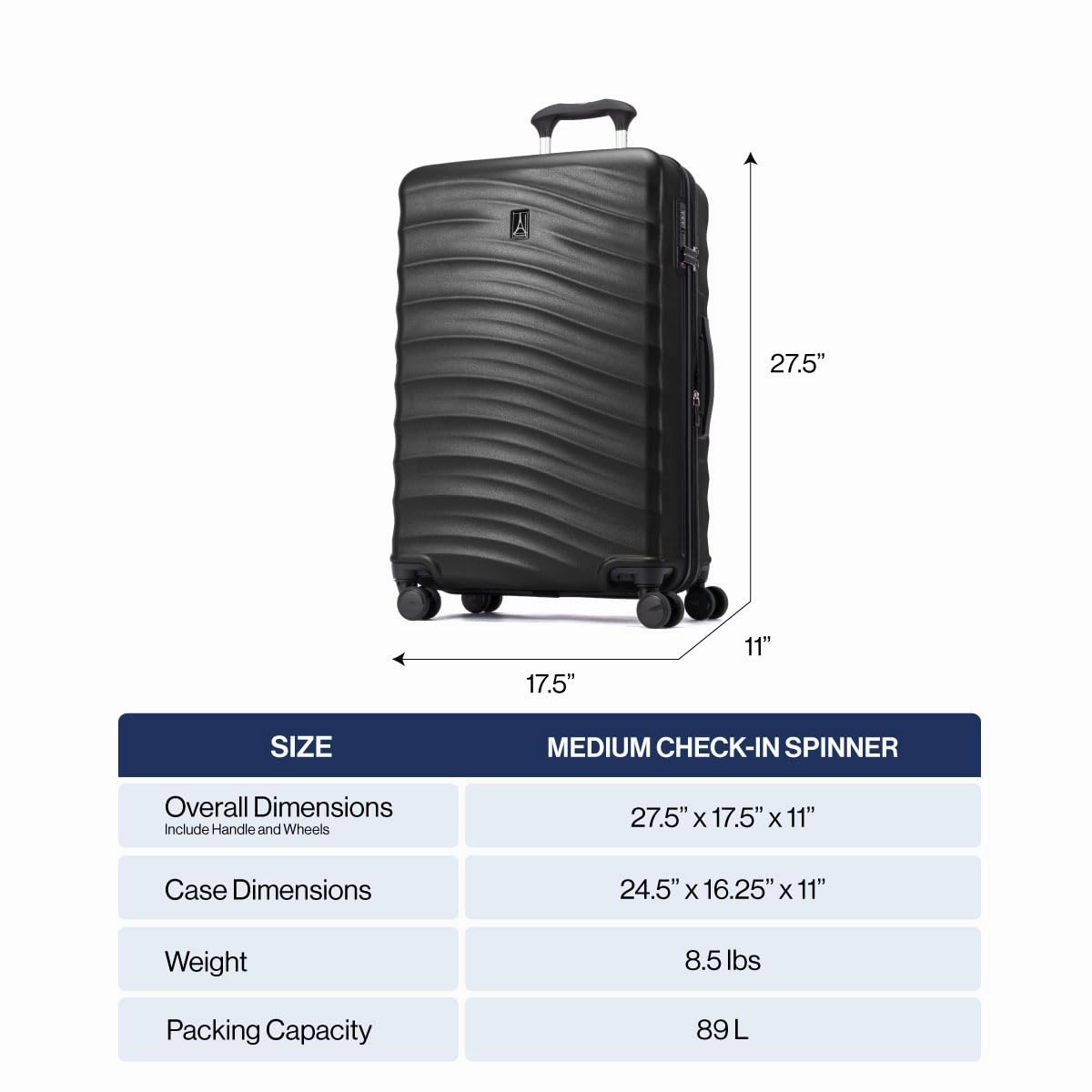 Travelpro Maxlite Air V2 Checked Medium 25-Inch Hardside Expandable Luggage