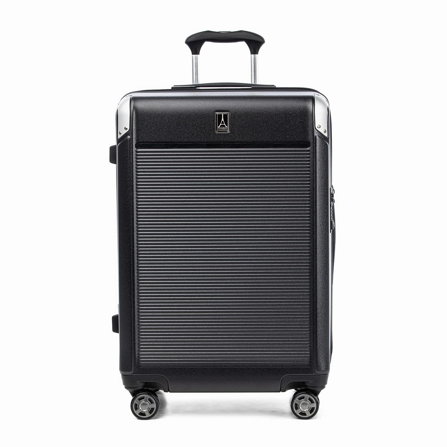 Travelpro Platinum Elite Checked Medium 25-Inch Hardside Expandable Spinner Wheel Luggage TSA Lock Hard Shell Polycarbonate Suitcase