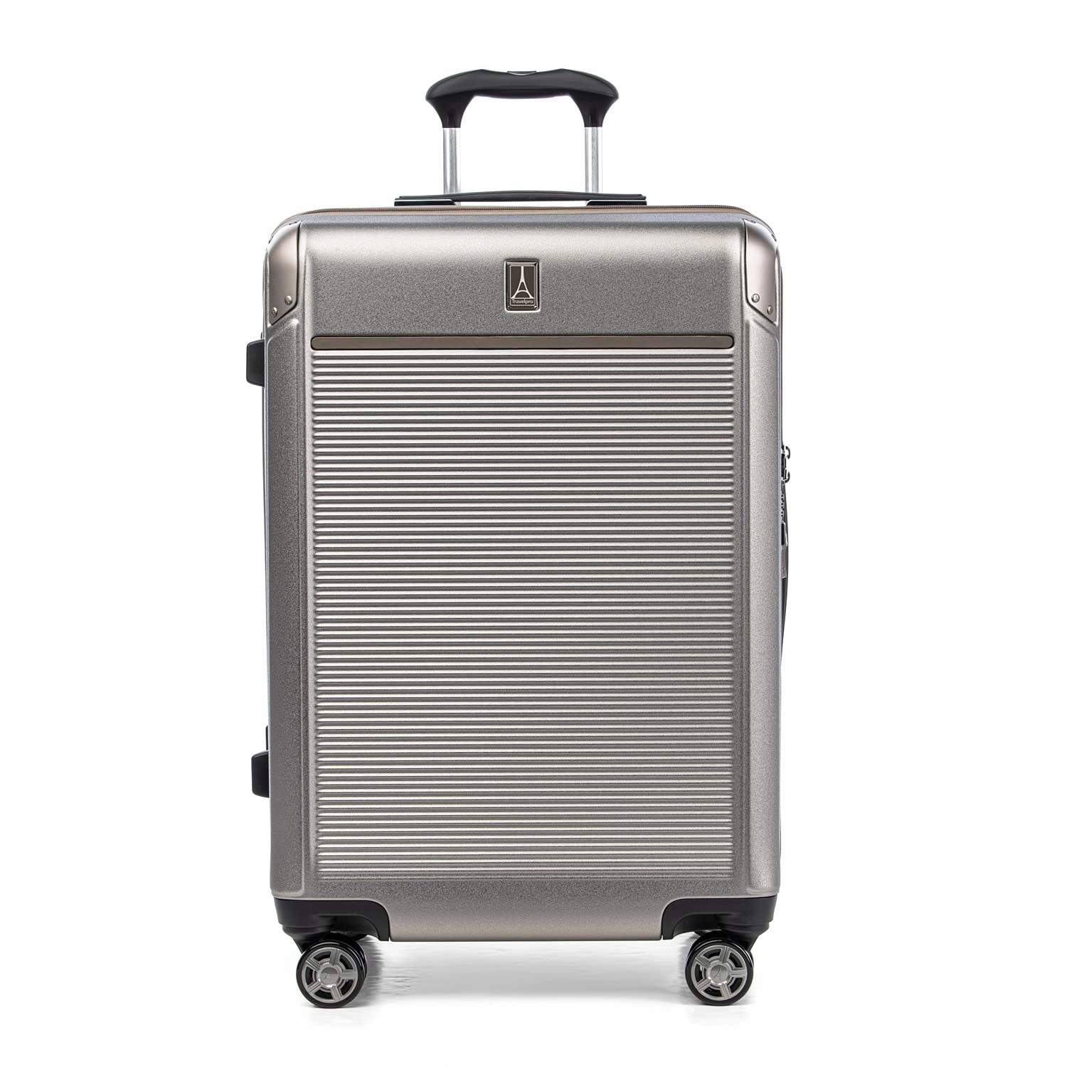 Travelpro Platinum Elite Checked Medium 25-Inch Hardside Expandable Spinner Wheel Luggage TSA Lock Hard Shell Polycarbonate Suitcase