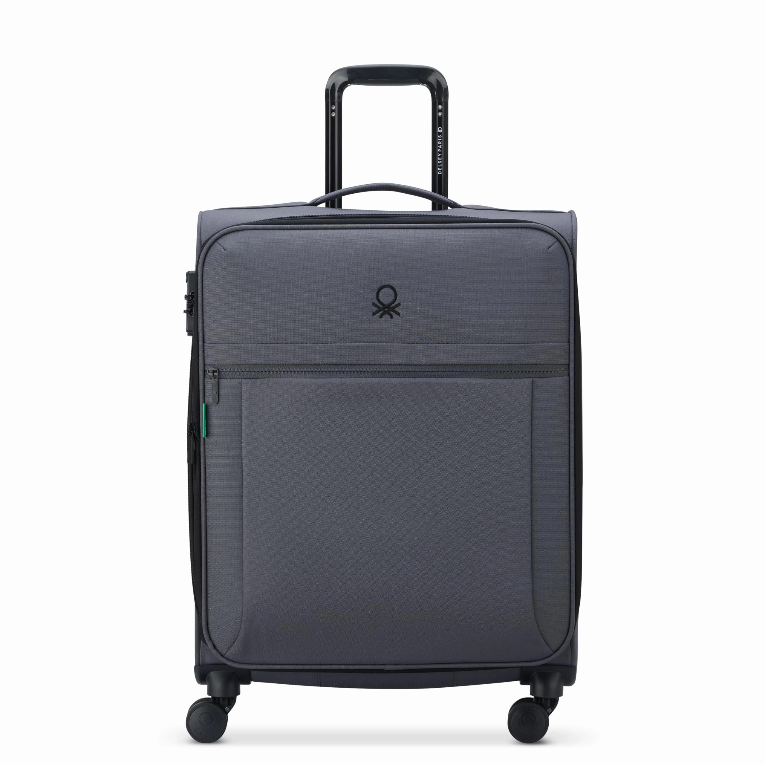 United Colors of Benetton Be Softside Expandable Luggage with Spinner Wheels (Checked-Medium 23 Inch)