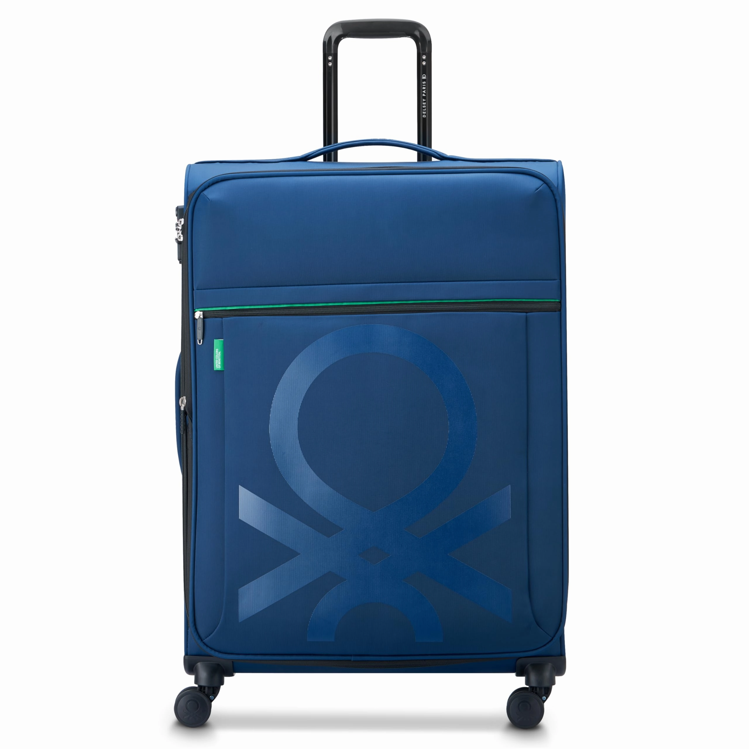United Colors of Benetton Color Block Softside Expandable Luggage with Spinner Wheels (Checked-Large 27 Inch)