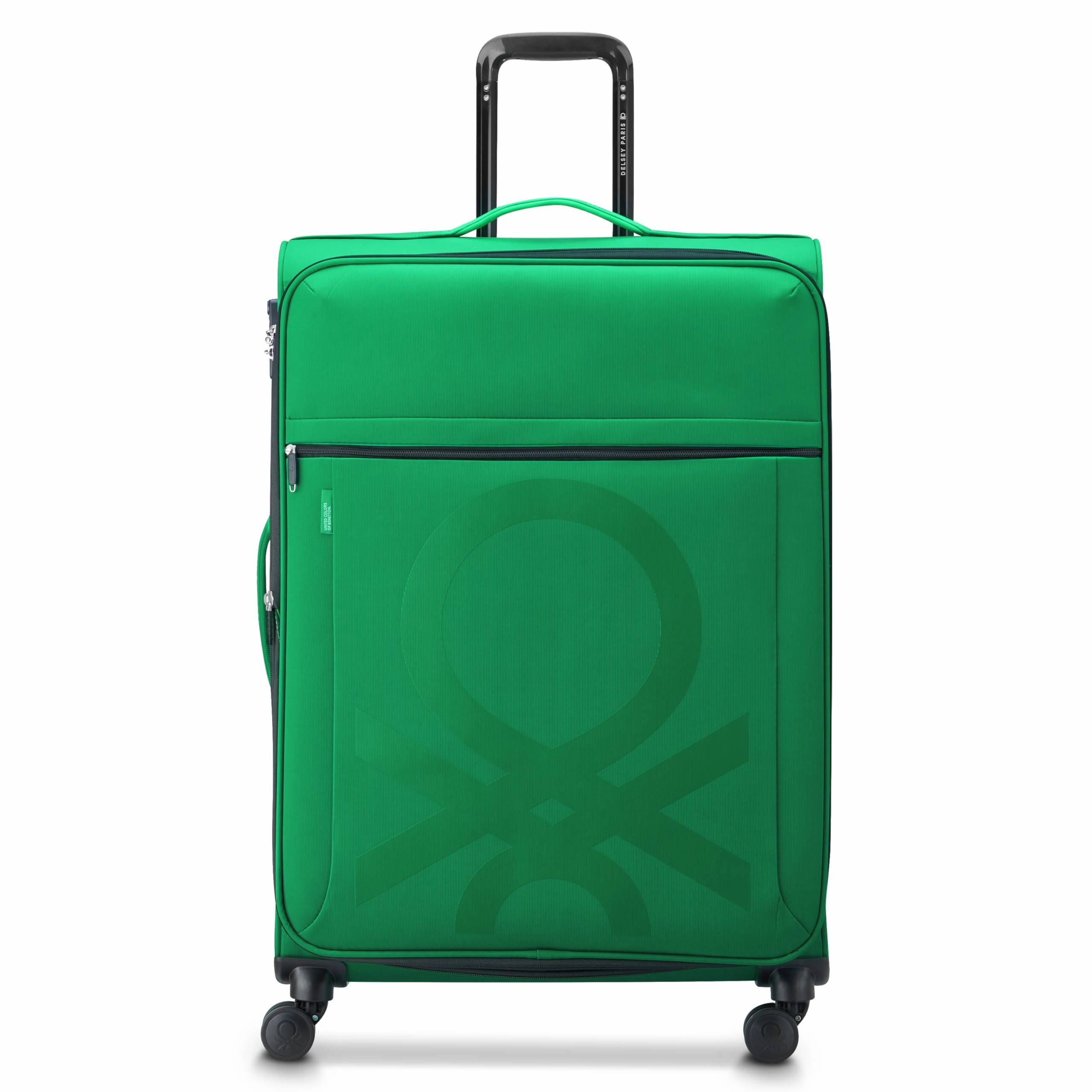 United Colors of Benetton Color Block Softside Expandable Luggage with Spinner Wheels (Checked-Large 27 Inch)
