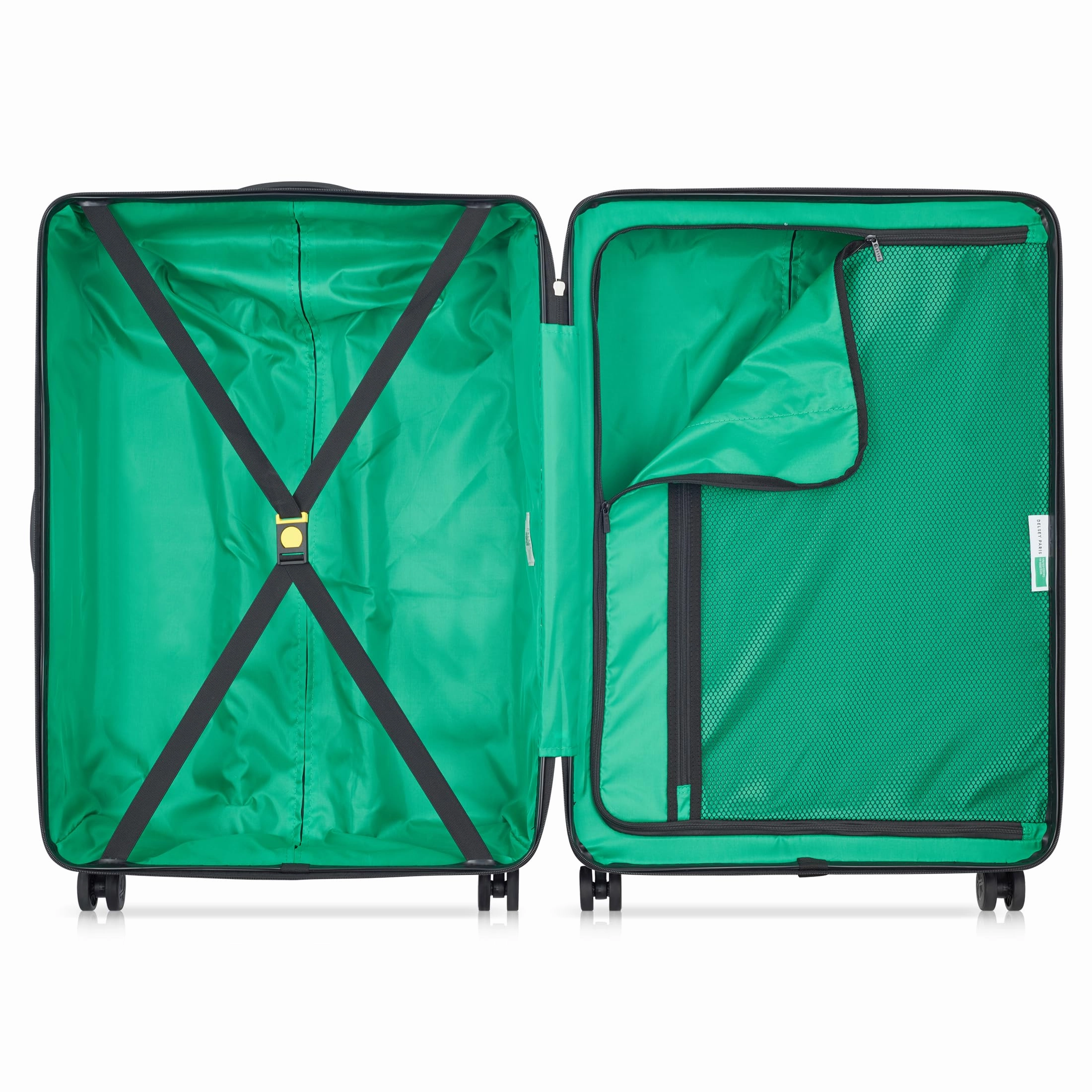 United Colors of Benetton Now Hardside Luggage with Spinner Wheels (3 Piece Set 19/23/27 Inch)