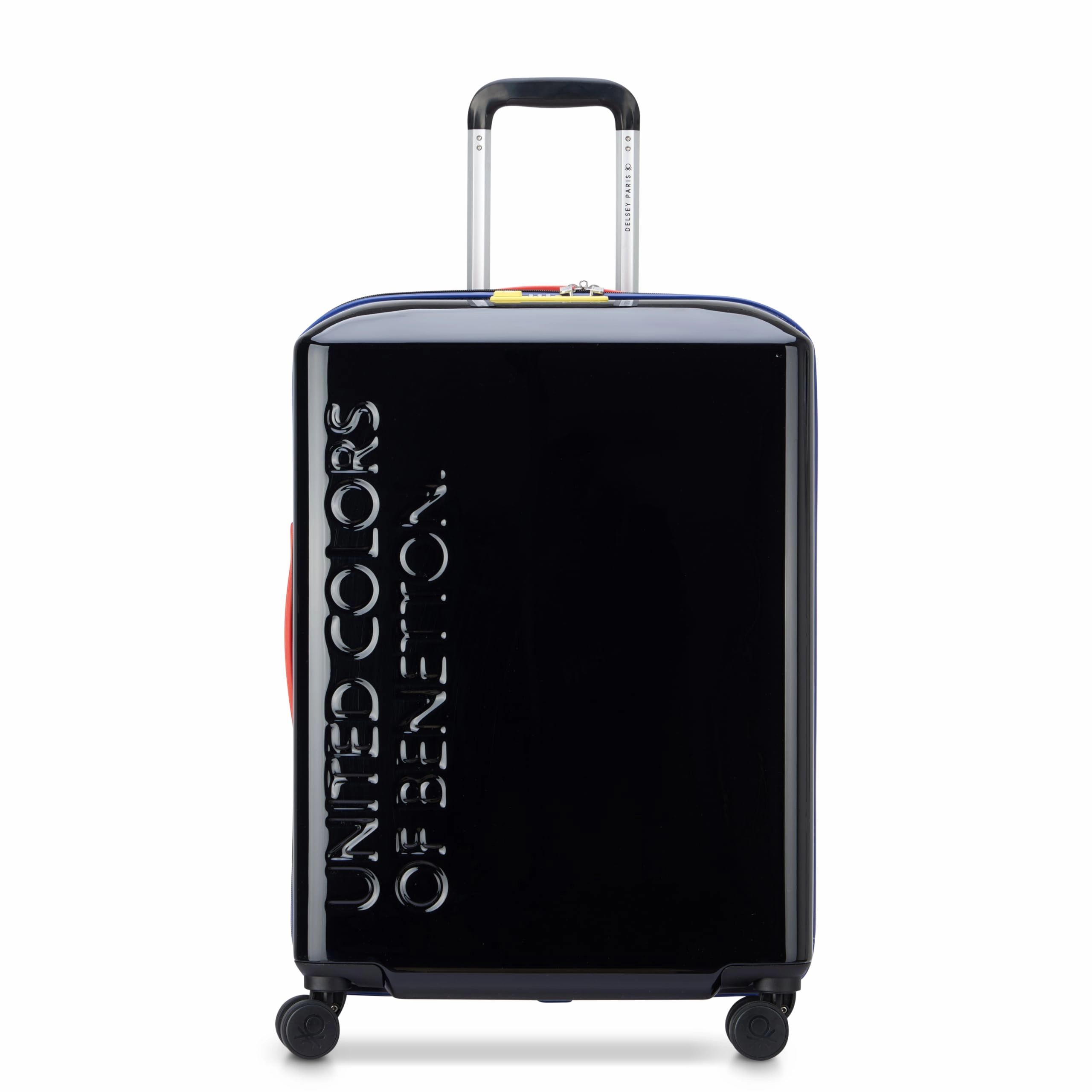 United Colors of Benetton UCB Hardside Luggage with Spinner Wheels (Checked-Medium 23 Inch)