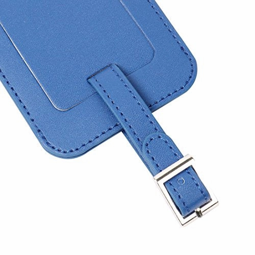 Uxcell Travel Luggage Tag Pu Leather Suitcase Baggage Bag Name Address Telephone Message Id Label