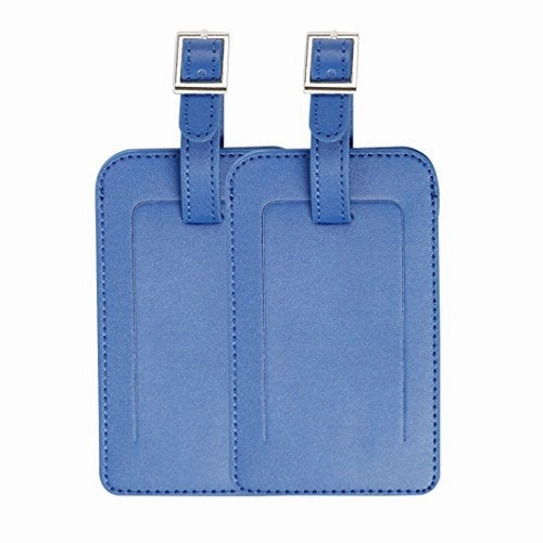 Uxcell Travel Luggage Tag Pu Leather Suitcase Baggage Bag Name Address Telephone Message Id Label