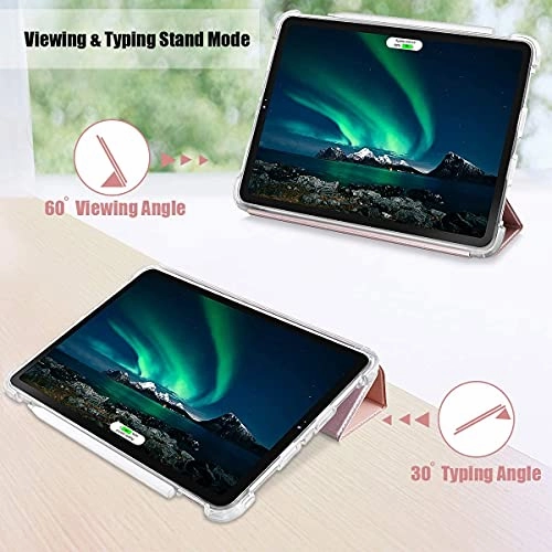 Valkit iPad Pro 12.9 Case 2018, Protective Smart Folio Stand Cases with Apple Pencil Holder, Auto Sleep/Wake, Support Apple Pencil Charging for iPad Pro 12.9 Inch 3rd Gen, Navy Blue