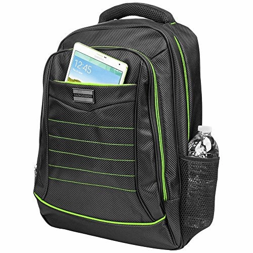 Vangoddy Universal Padded Zipper Backpack Satchel Travel Casual Daypack (Green) For Lenovo Yoga 710