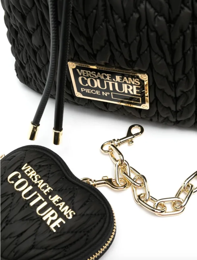 Versace Jeans Couture chevron-quilting bucket bag