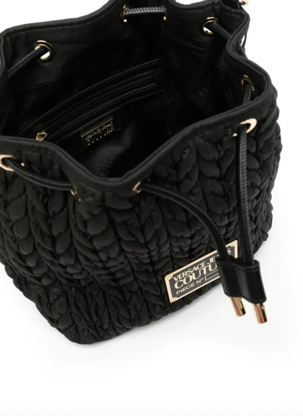 Versace Jeans Couture chevron-quilting bucket bag