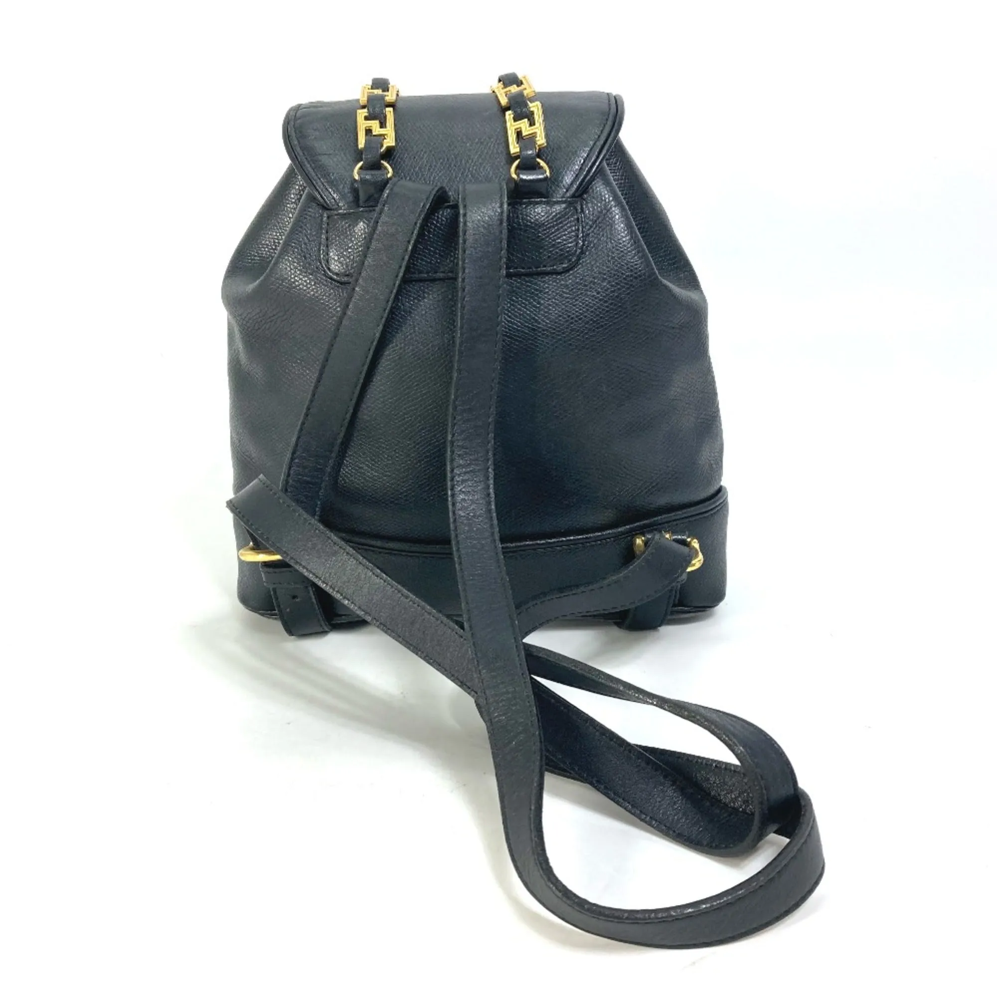 Versace  Leather Backpack (Pre-Owned)