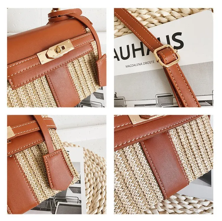 Vintage Woven Rattan Bag