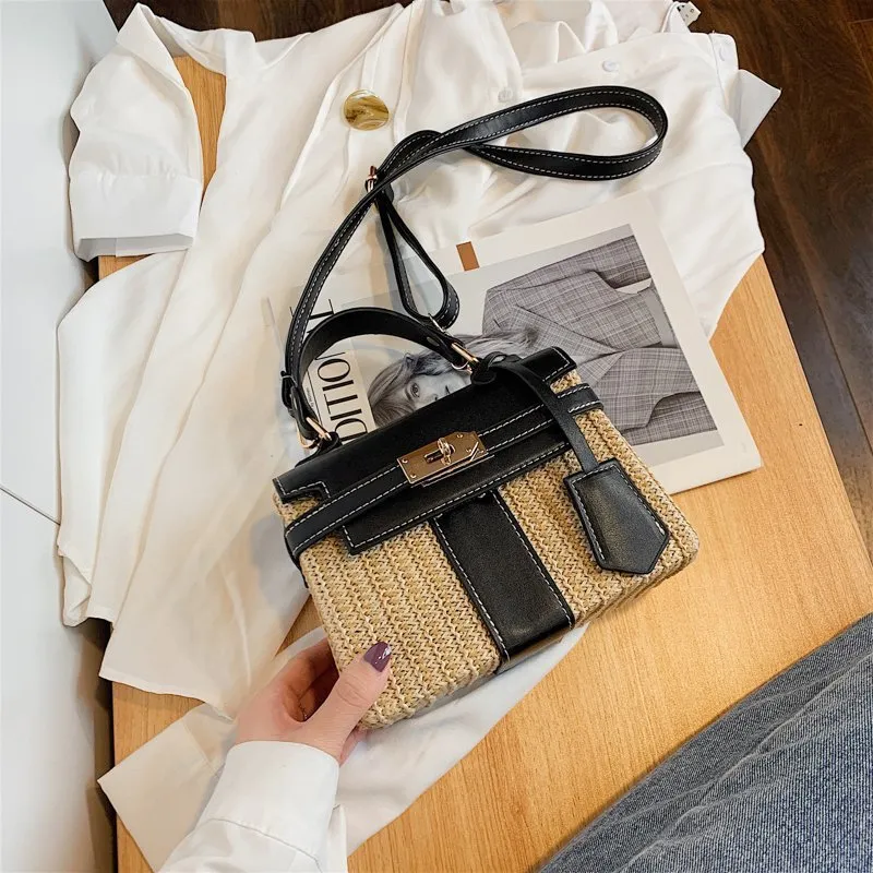 Vintage Woven Rattan Bag