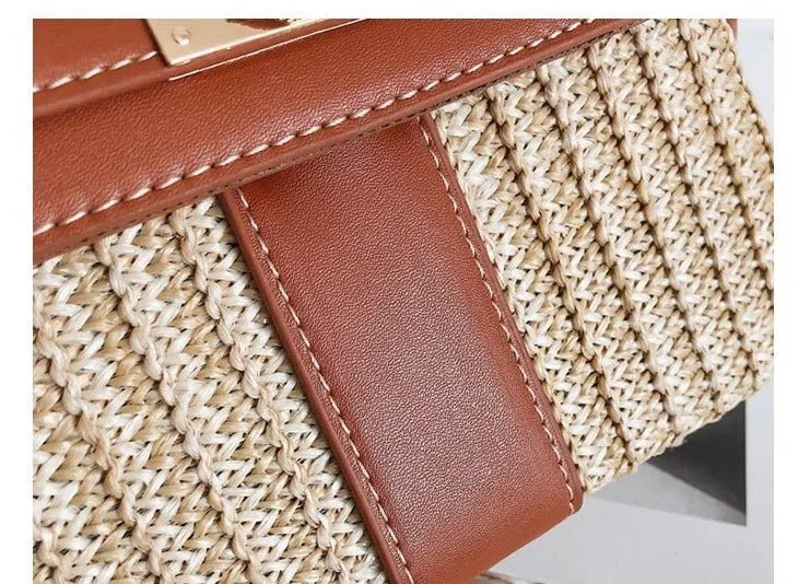 Vintage Woven Rattan Bag