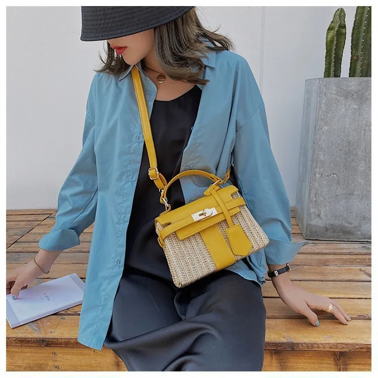 Vintage Woven Rattan Bag
