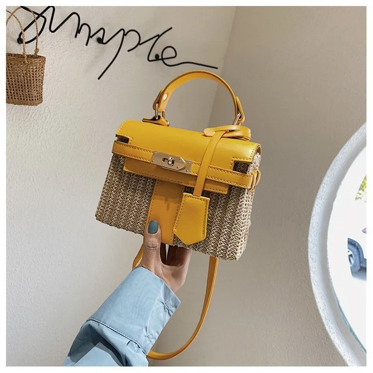 Vintage Woven Rattan Bag