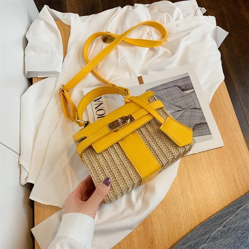 Vintage Woven Rattan Bag