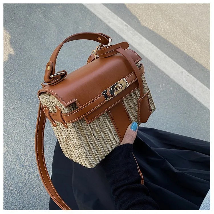Vintage Woven Rattan Bag