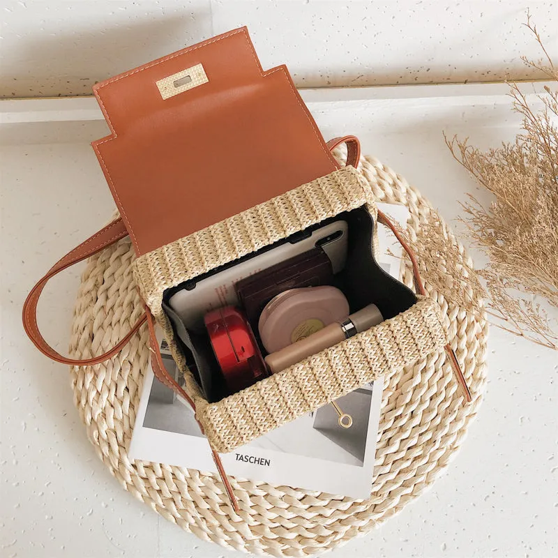 Vintage Woven Rattan Bag