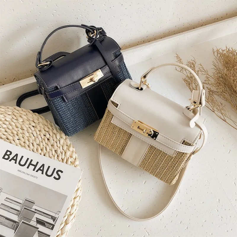 Vintage Woven Rattan Bag