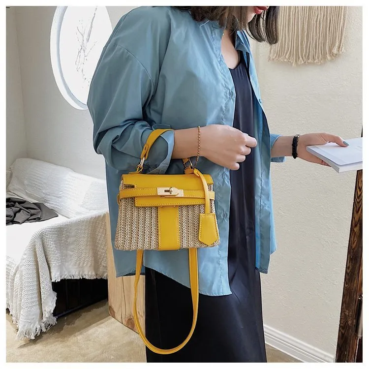 Vintage Woven Rattan Bag