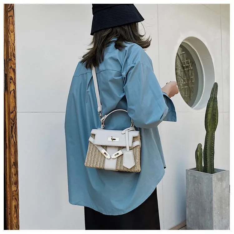 Vintage Woven Rattan Bag