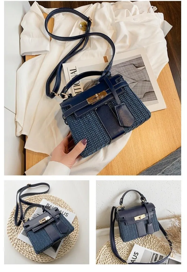 Vintage Woven Rattan Bag