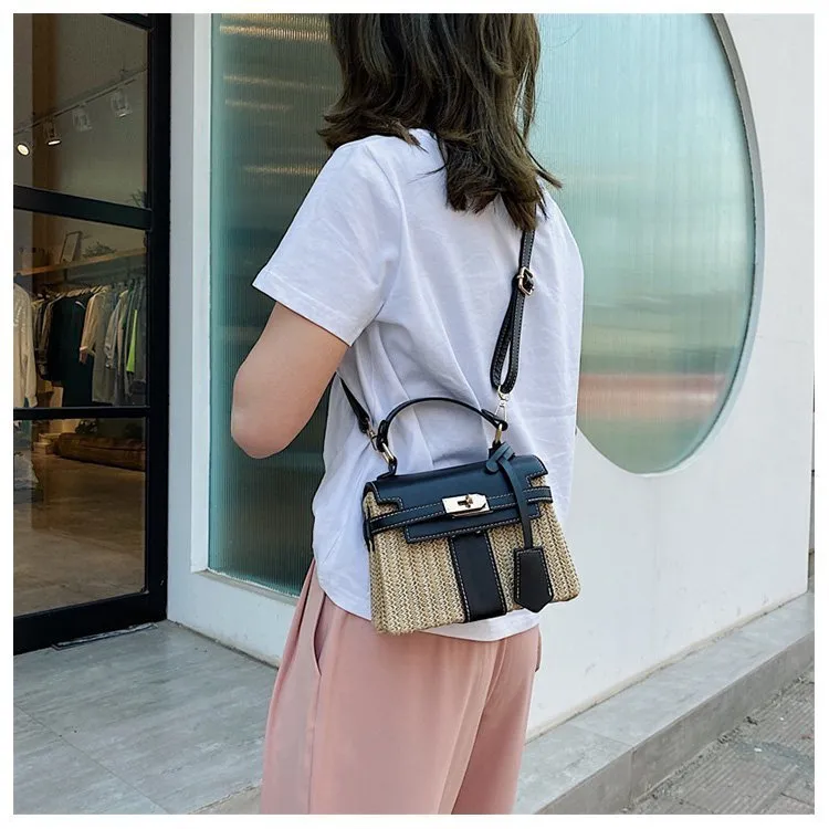 Vintage Woven Rattan Bag
