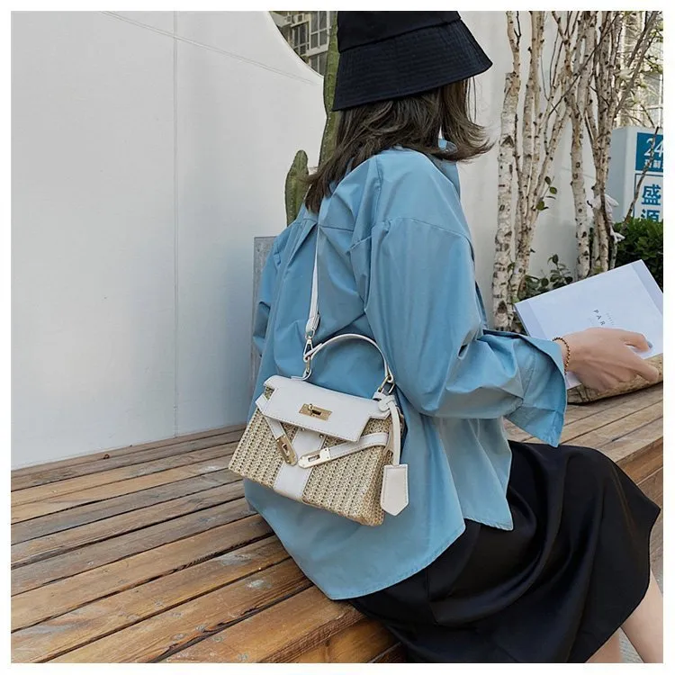 Vintage Woven Rattan Bag
