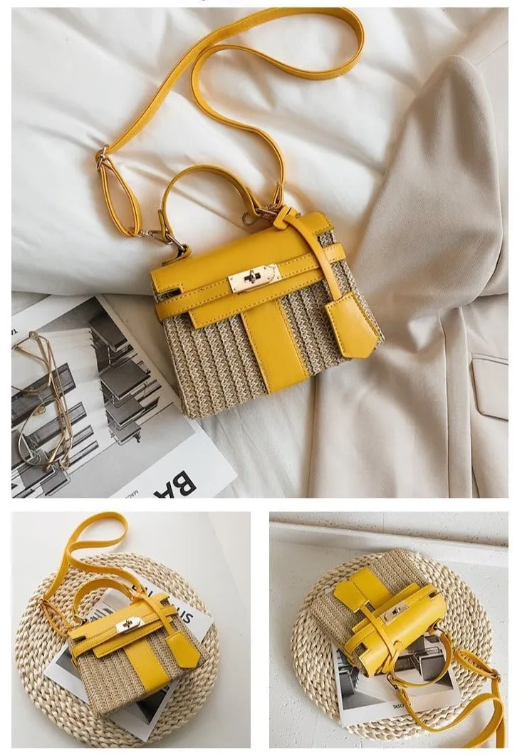 Vintage Woven Rattan Bag