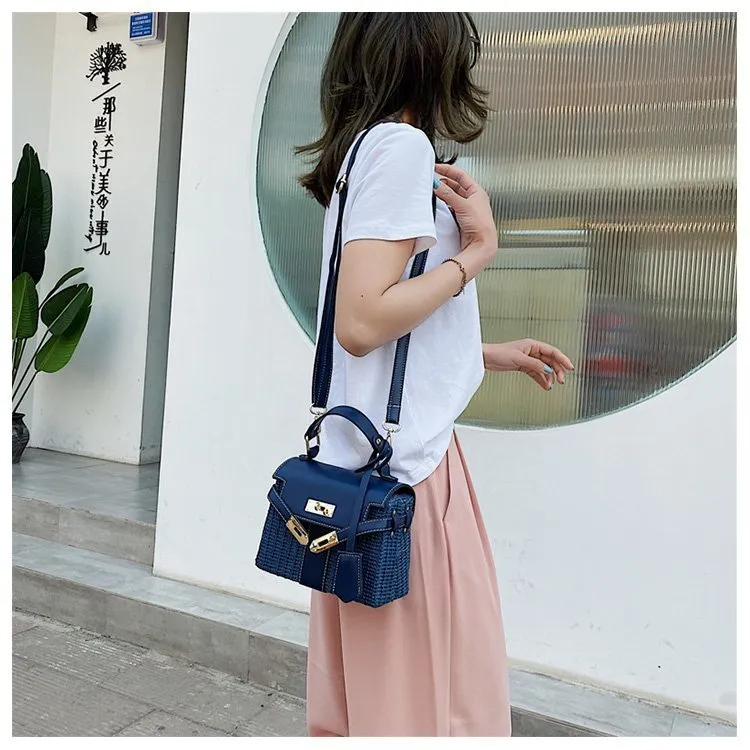 Vintage Woven Rattan Bag
