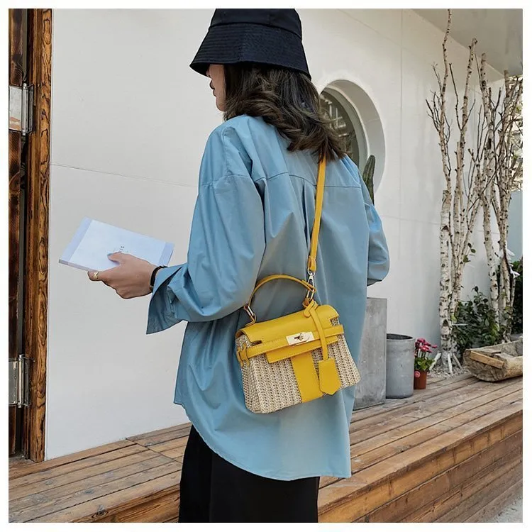 Vintage Woven Rattan Bag