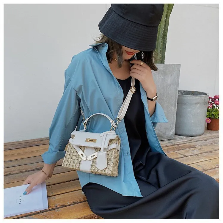 Vintage Woven Rattan Bag