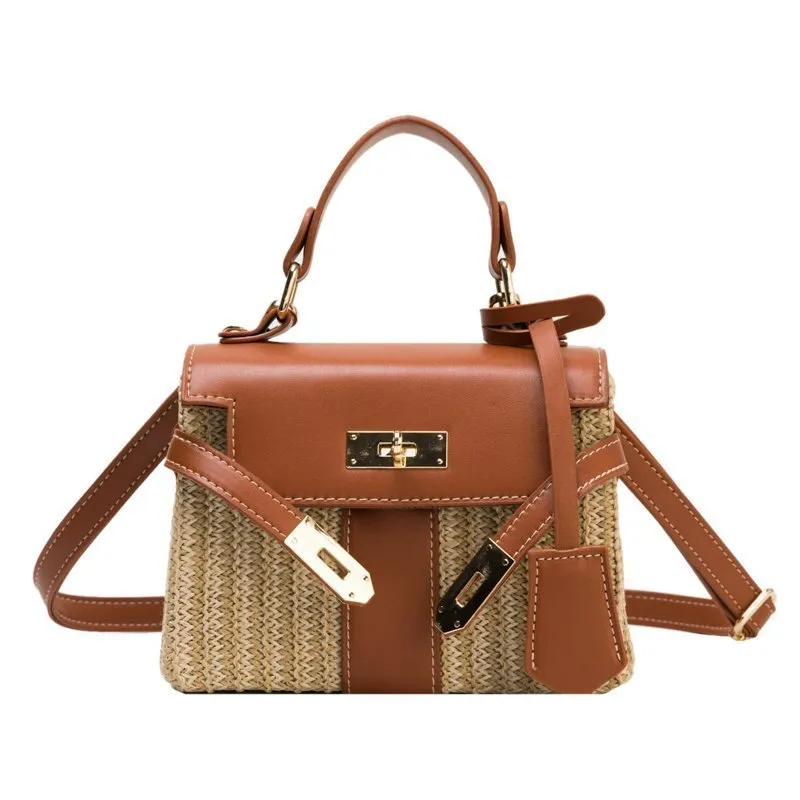 Vintage Woven Rattan Bag
